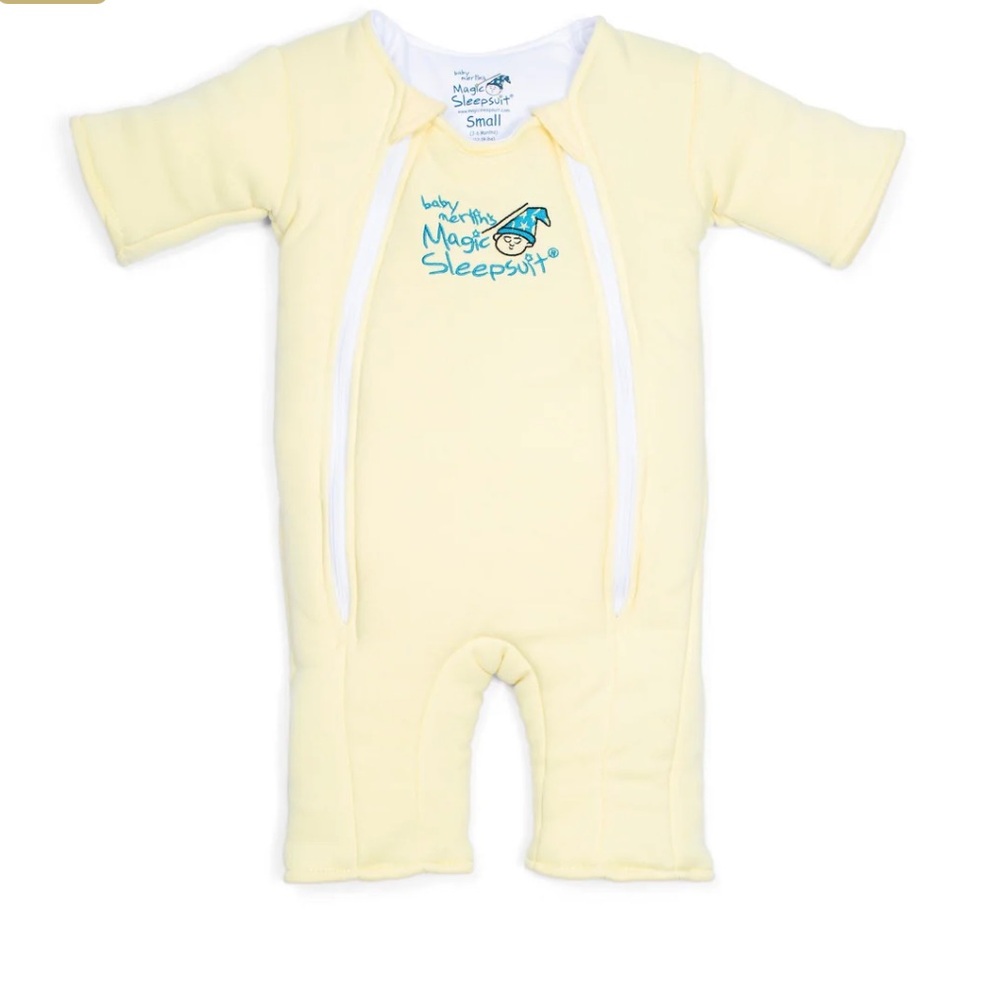 Baby Merlin’s Magic Sleepsuit in yellow size 3-6 months